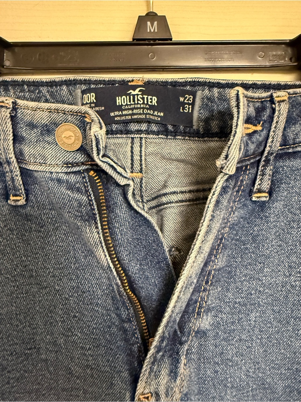 Hollister Denim Cargo Pants in Light Blue - Picture 2 of 3